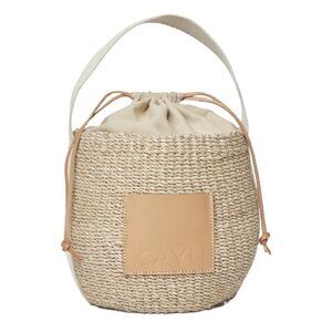 Kayu Mila Straw Bucket Bag